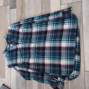 Duluth Trading Co Flannel Tunic Shirt